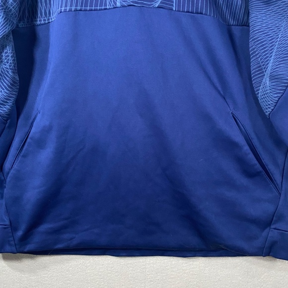 Nike Dri Fit Pullover Hoodie Sweatshirt Blue Mens Size 3XL - Picture 3 of 8